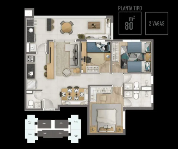 Apartamento 3 Quartos para Venda em Barueri, Nova Aldeinha/Aldeia, 3 dormitórios, 2 suítes