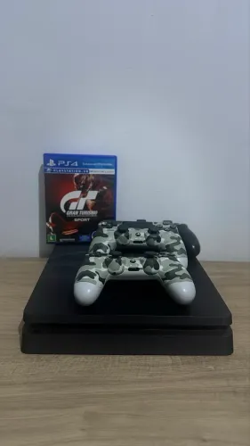 Ps4 slim 3 controle jogos PARCELO 