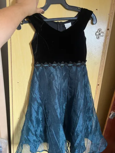 Vestido de festa TAM 7 anos veludo