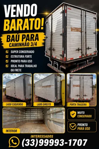 Baú caminhão 3/4