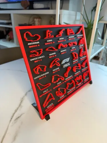 Calendário 3d Formula1