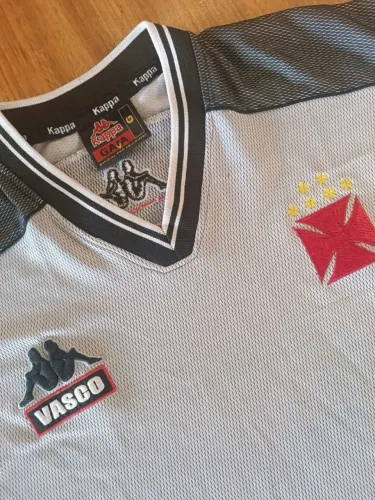 Camisa Anos 90 Original Vasco da Gama Kappa Treino Comissão Técnica Tamanho G Cinza