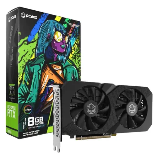 Placa de Vídeo Pcyes RTX 3050 8GB GDDR6