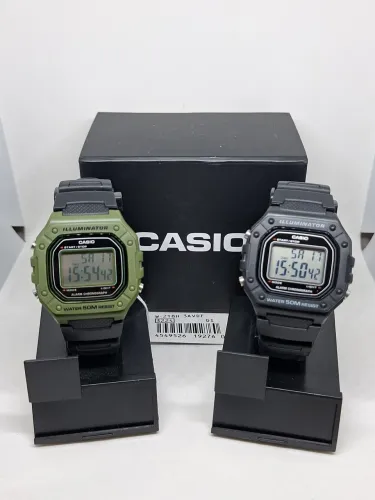 Relógio Casio W-218H Preto ou Verde