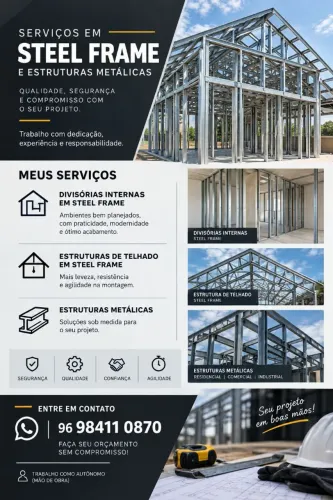 Mão de Obra em estell frame