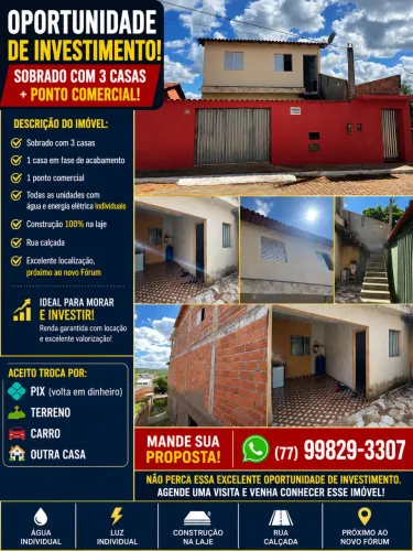 Sobrado em Tremedal Bahia