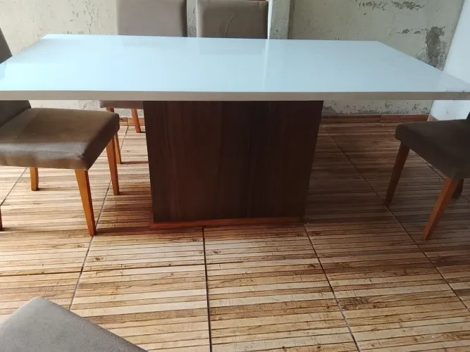 Mesa tampo vidro | apenas a mesa sem.as cadeiras