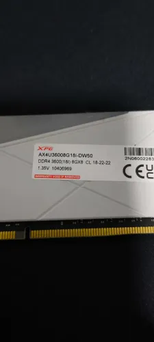 MEMORIA XPG DDR4 3600MHZ DW50 16GB CL 18-22-22