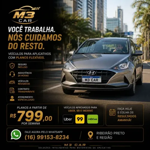 CARRO PARA MOTORISTAS DE APLICATIVO