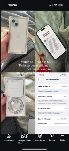 iPhone 15 blu