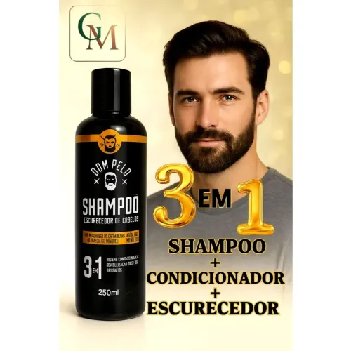 Shampoo escurecedor de cabelo 