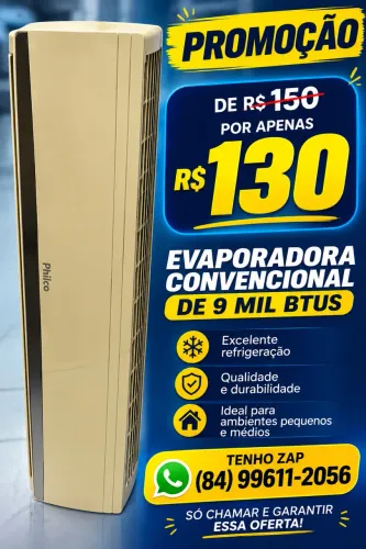 Evaporadora 9 mil btus