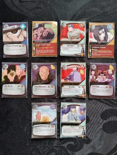 Cartas cards colecionaveis Naruto