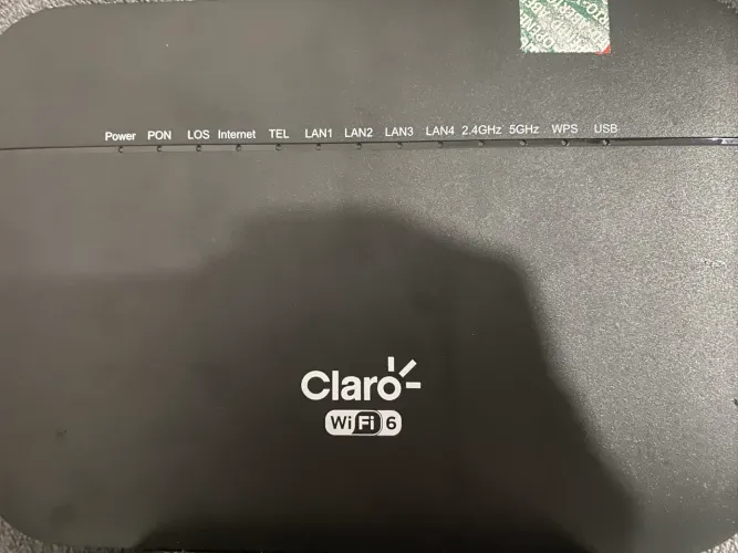 Modem Roteador Claro Wi-Fi 6 ZTE ZXHN F6600P (Dual Band)