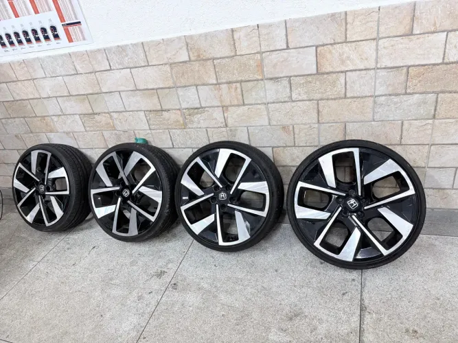 Rodas aro 20 novas amarok 5x120 4 pneus novos 