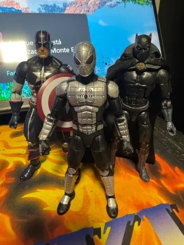 Marvel Legends Lote 3 Capitão Spiderman Pantera