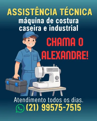 Assistência técnica de máquina de costura industrial e caseira 