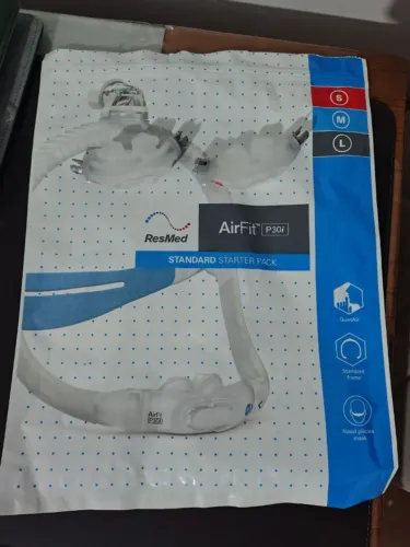 Máscara Nasal Para CPAP Airfit P30i - Resmed + 2 Almofadas Nasais