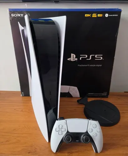 PS5 FAT MIDIA DIGITAL COMPLETO COM CAIXA