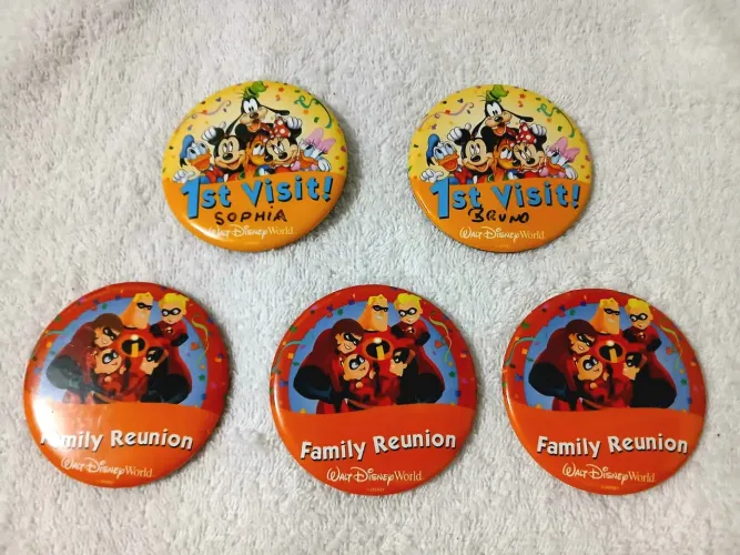 Bottons (Broches) do parque do Walt Disney