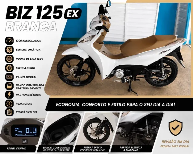 Biz 125 EX Branca
