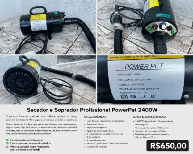 Seca e Sopra PetLizze 2400w - 220v