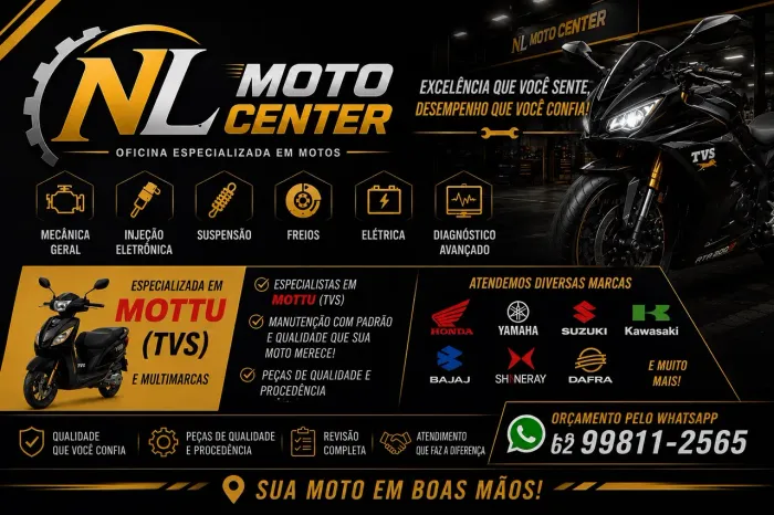 NL MOTO CENTER ESPECIALIZADA EM SHINERAY MOTTU