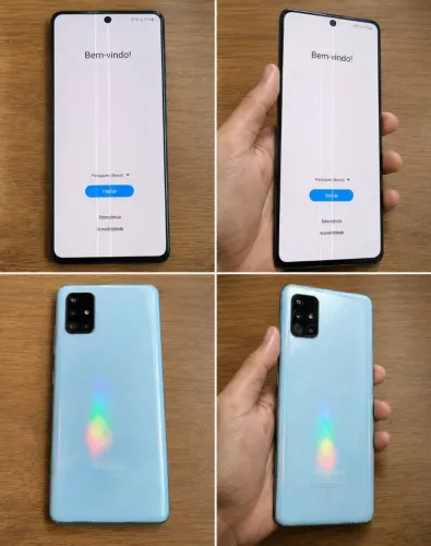 Samsung Galaxy A71 128GB - Funciona, Leia a Descrição (Defeito na Tela e Sem Som)