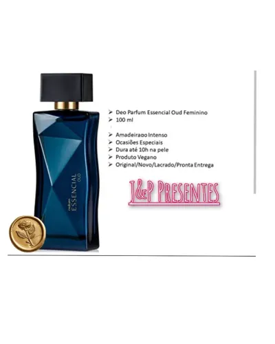 Perfume Feminino Essencial Oud - Árabe 100 ml