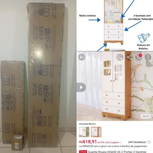 Guarda roupa infantil