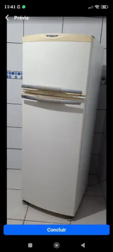 Geladeira Brastemp Frost Free 380 litros gelando perfeitamente 
