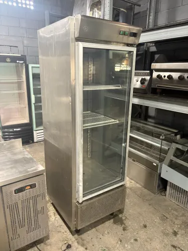 Refrigerador Expositor Berta em Inox - Porta de Vidro (Aceito Cartão)