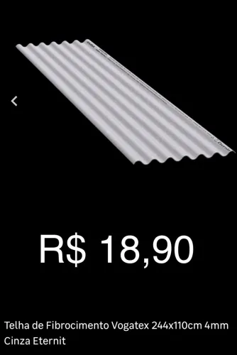 Telhas Eternit Fibrocimento