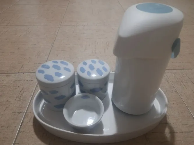 Kit higiene bebê porcelana masculino