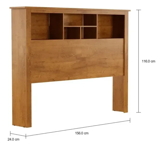 Cabeceira Cama Casal 140cm Havana Com Nichos Para Quarto