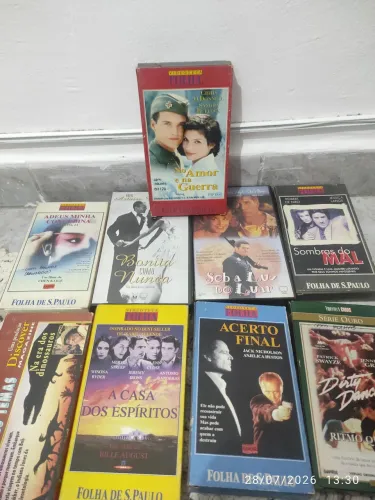 LOTE FITAS VHS ? EDIÇÕES FOLHA DE S.PAULO + CLÁSSICOS DE CINEMA