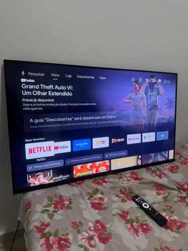 TV smart 43 polegadas com controle de voz