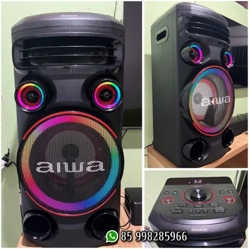 Caixa de som Aiwa potente e nova 
