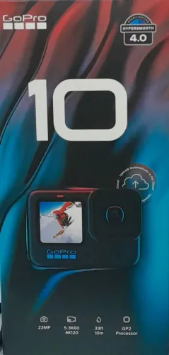 Gopro hero 10 - Usada uma única vez. Estado de Nova!@