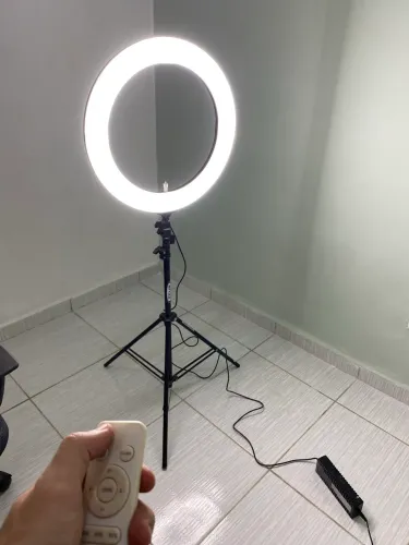 Ringligth de led profissional 19 polegadas + tripé