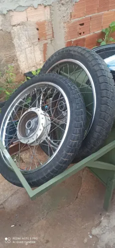 Rodas completa com espelho Honda 125