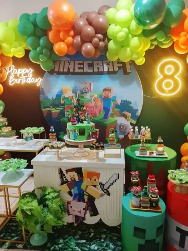 Decoração e pegue monte mine craft