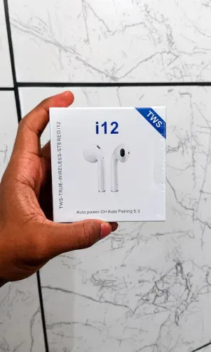Fone Bluetooth i12 TWS 5.3 - Novo e Lacrado