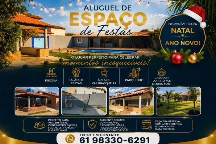 Casa com piscina - Disponível para Natal e Réveillon