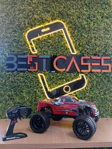 Carro Rc Traxxas T-Maxx 3.3 TSM Nitro 1/8 Semi novo