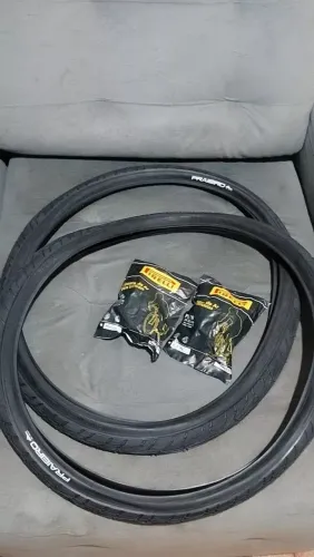 PAR PNEUS LEVORIN PRAIEIRO 26X1.95 + 2 CÂMARAS PIRELLI