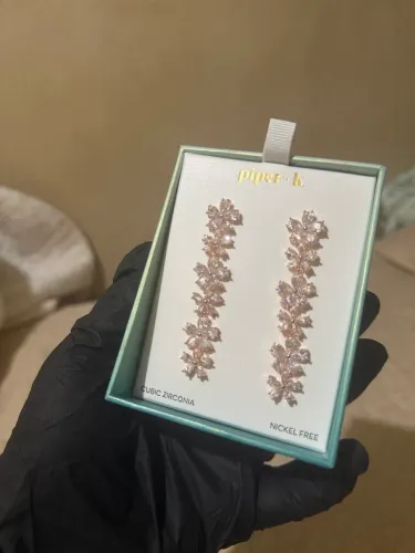 Brinco em Zircônia Rose