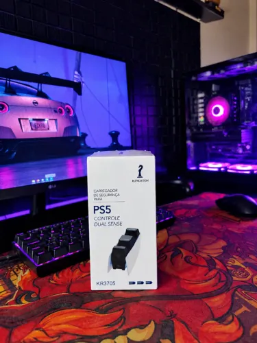 Base Carregamento Controle compatível Para Ps5 Dock Suporte Duplo