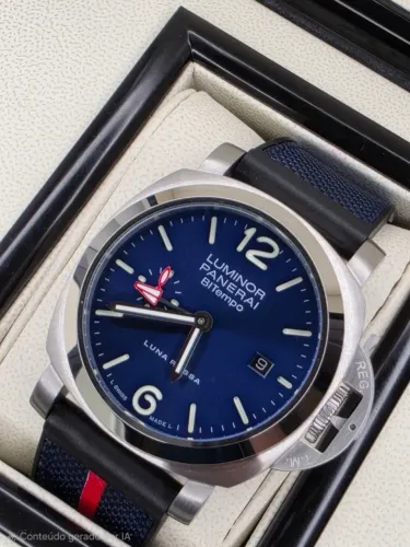 Relogio Panerai Luminor Submersible LUNA ROSSA Pulseira Nylon AUTOMATICO EM 10X SEM JUROS