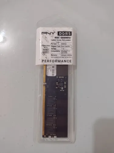 Memória ram DDR5 8gb PNY - NOVA -